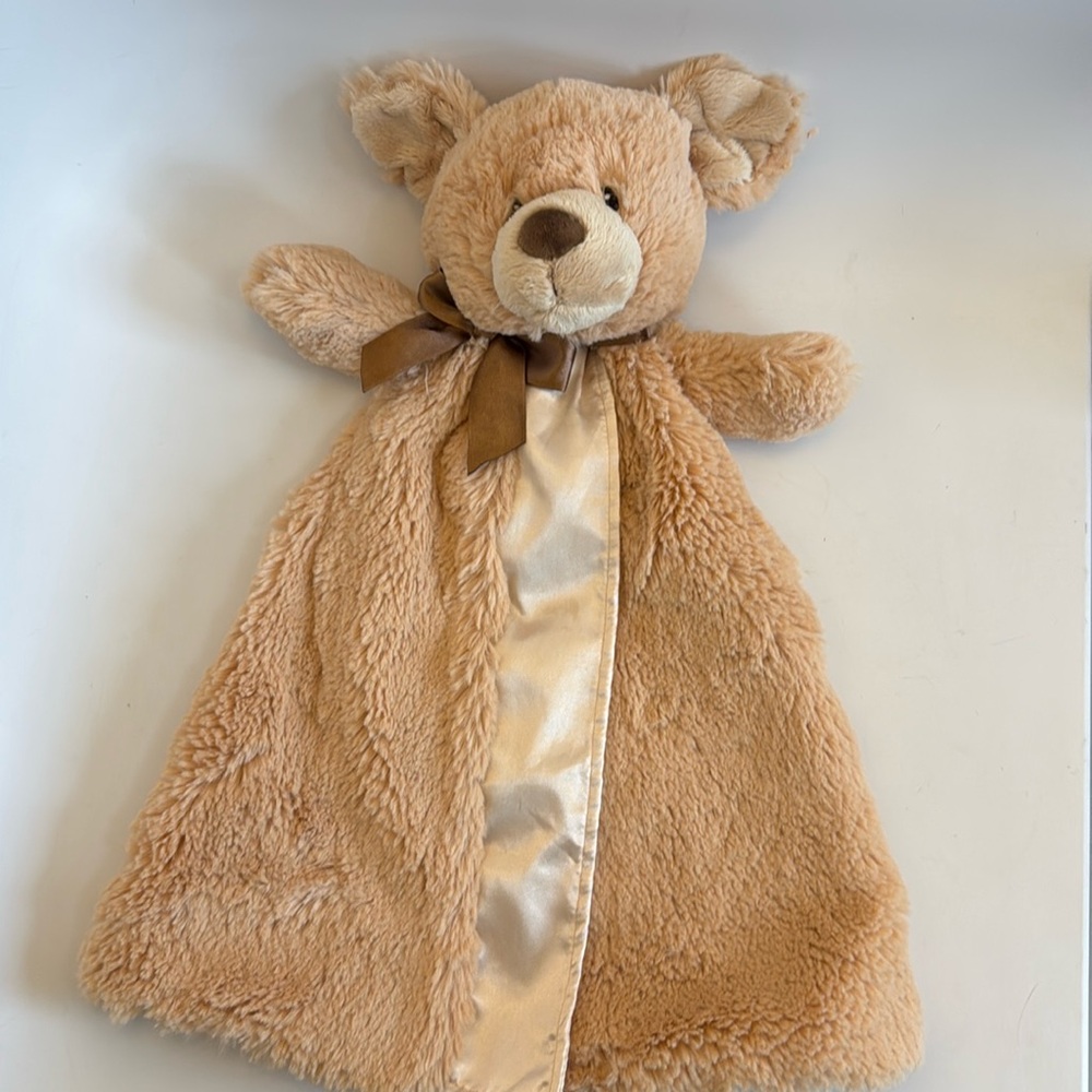 Edgehill Collection Gund Puppy Lovey Minky Swirl Satin Sheep Blankie  13"